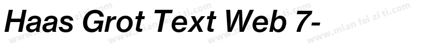 Haas Grot Text Web 7字体转换